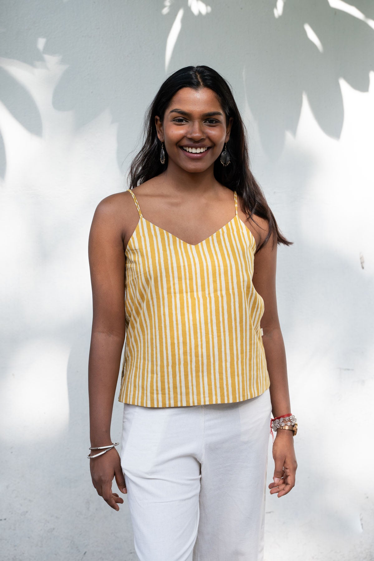 Stripes and Florals - Reversible Spaghetti top