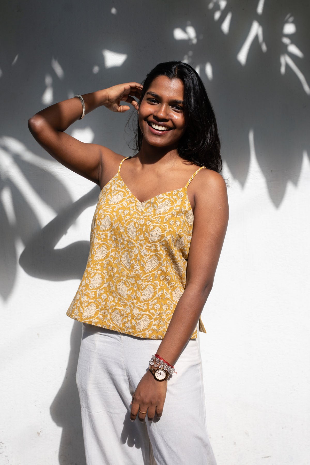 Stripes and Florals - Reversible Spaghetti top