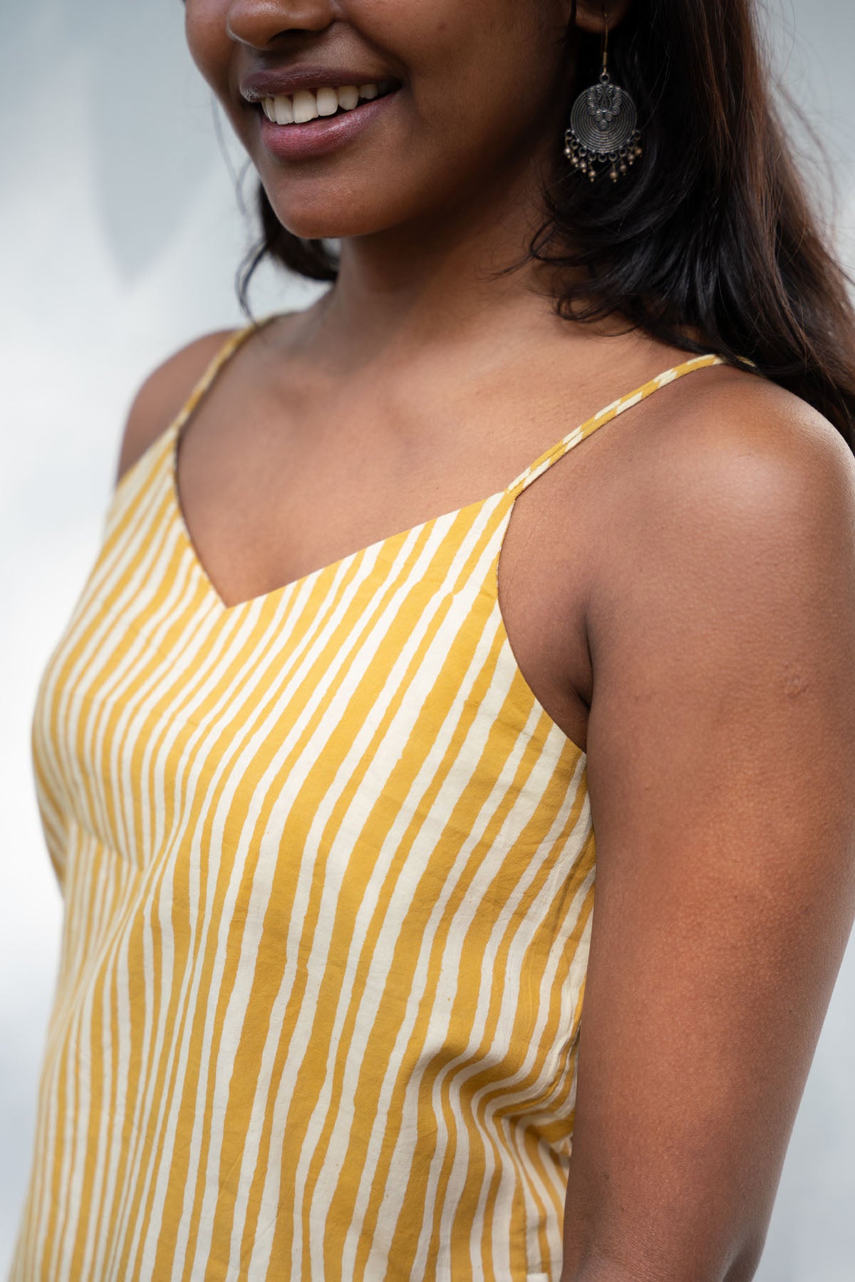 Stripes and Florals - Reversible Spaghetti top